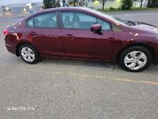 2014 honda civic sedan low mileage 63k kilometers