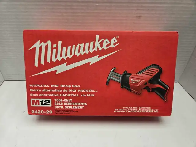 Milwaukee 2420 M12 Hackzall Reciprocating Saw NEWTool Only