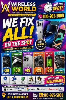 SAMSUNG/ IPHONE/ LG/ GOOGLE/ HUWAEIPHONE AND TABLE FIX ON THE