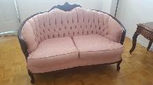Pink loveseat Retro / Faux antique