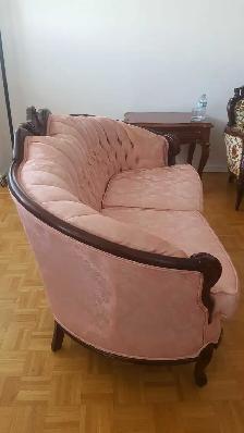 Pink loveseat Retro / Faux antique - Photo 2