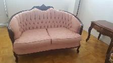 Pink loveseat Retro / Faux antique - Photo 3