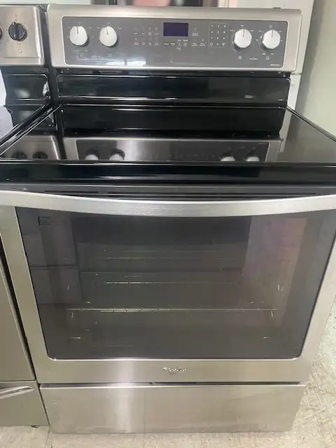 Cuisinière stainless vitrocéramique convection Whirlpool