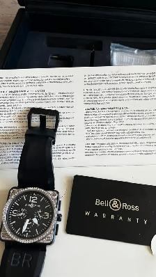 Bell & Ross BR 01-94 Aviation Type – Rare Factory Diamond Bezel - Photo 5