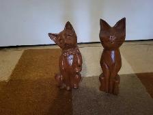 TEAK CATS ( SOLID TEAK)