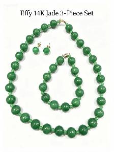 EFFY 14karat Natural Jade 3PCS Set