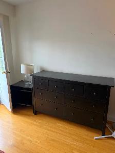 Bed frame, mattress, bedside table with dresser and dinner table - Photo 2