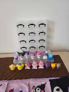 10 figurines hello kitty and friends  5 petites  1 rangement Ku - Photo 5