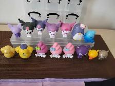 10 figurines hello kitty and friends  5 petites  1 rangement Ku - Photo 6