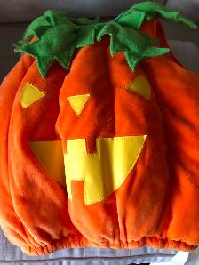 Toddler Halloween Pumpkin Costume Sleeveless Tee Top - Photo 3