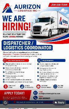 HIRING DISPATCHERS! LOGISTICS COORDINATOR