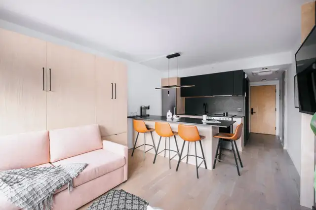 Loft studio entièrement meublé à louer Saint-Jean-Baptiste mars