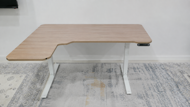 Electric L-Shaped Standing Desk – $75