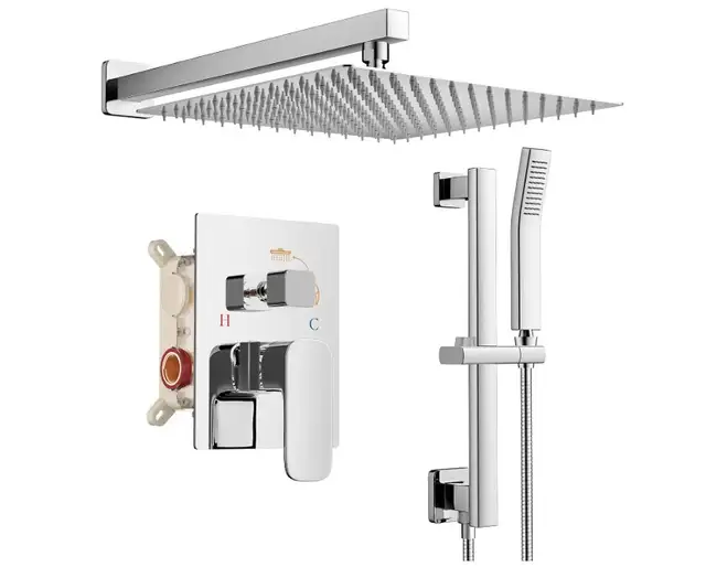 Brand New Chrome Rainfall Shower Kits For Sale