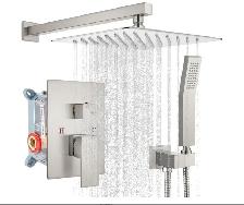 Brand New Brushed Nickel Rainfall Shower Kits For Sale