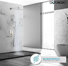 Brand New Brushed Nickel Rainfall Shower Kits For Sale - Photo 6