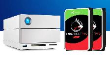 LaCie 2big Raid Thunderbolt 3 Type-C Dock 16TB NAS IronWolf HDD