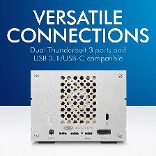 LaCie 2big Raid Thunderbolt 3 Type-C Dock 16TB NAS IronWolf HDD - Photo 5