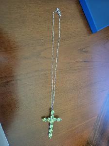 Brand New Sterling Silver Natural Peridots Necklace For Sale - Photo 4