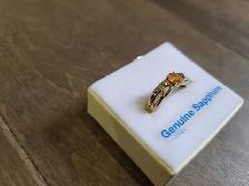 Brand New Sterling Silver Natural Sapphire Ring For Sale - Photo 2