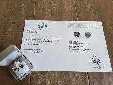 Brand New 14K White Gold Brilliant Diamond Earrings For Sale - Photo 5