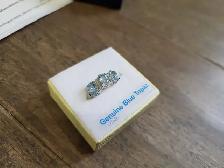 Brand New Sterling Silver Natural Topaz Ring For Sale - Photo 3