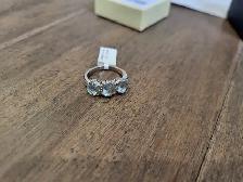 Brand New Sterling Silver Natural Topaz Ring For Sale - Photo 6
