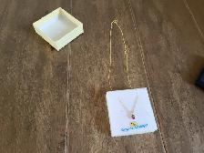 Brand New 14K Yellow Gold Amethyst Necklace For Sale - Photo 3