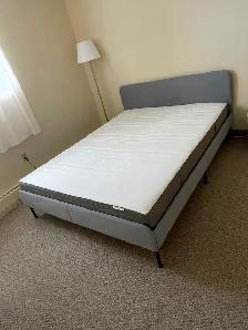 Selling Queen size bed(matress bed frame)