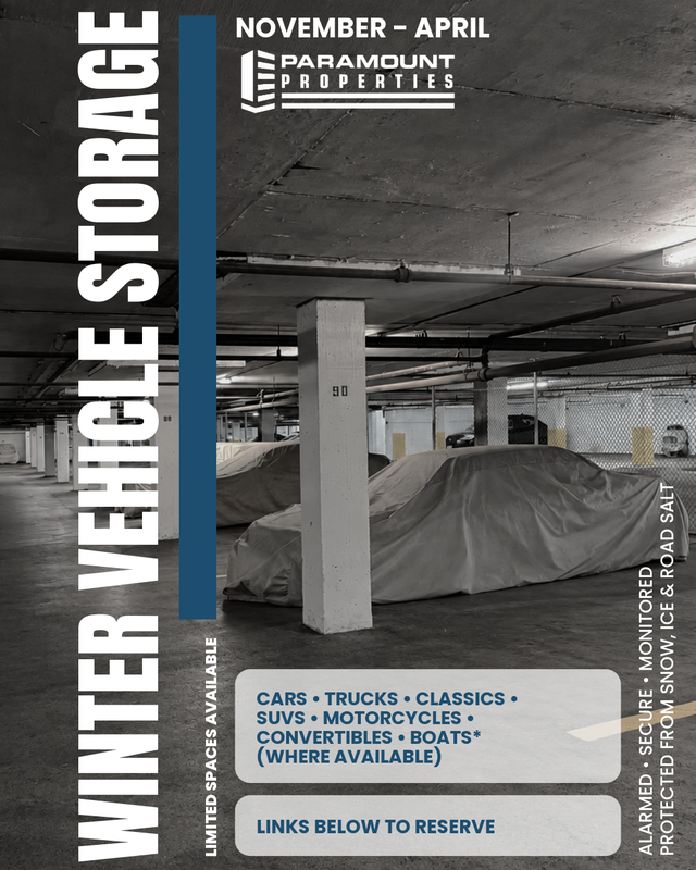 Winter Vehicle Storage | November to April