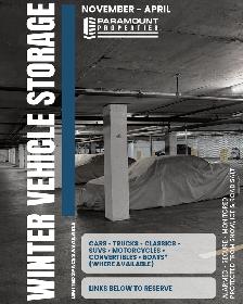 Winter Vehicle Storage | November to April