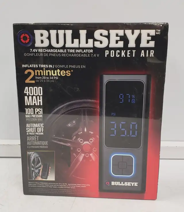 (9923259) Bullseye 6270FE POCKET AIR Tire Inflator