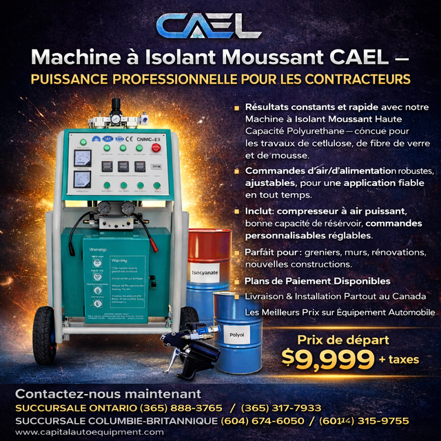 Finance! New CAEL Insulation Spray Machine Certified & Warranty