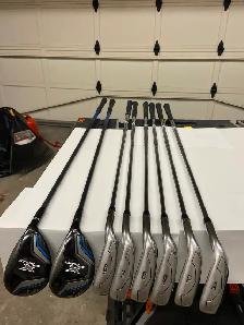 Callaway X 18 irons mens RH Regular Flex Full set.