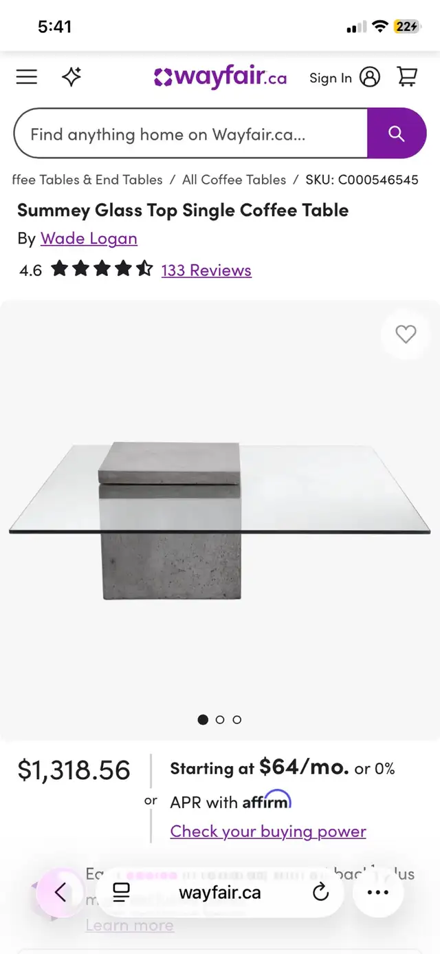 Beautiful Summey Coffee Table