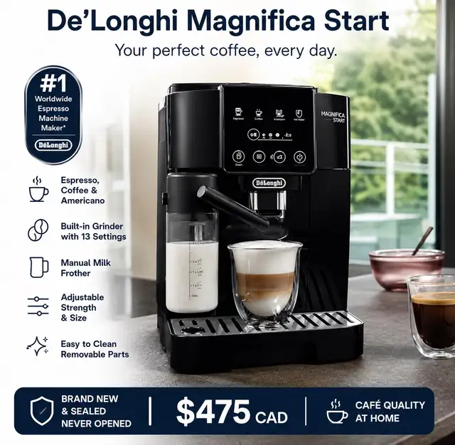 ☕ BRAND NEW De’Longhi Magnifica Start — SEALED!