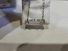 Brand New 10K White Gold Moissanite Earrings For Sale - Photo 3
