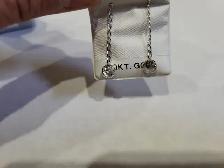 Brand New 10K White Gold Moissanite Earrings For Sale - Photo 4