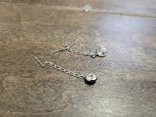 Brand New 10K White Gold Moissanite Earrings For Sale - Photo 7