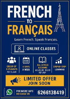 Online French Classes | All Levels | TEF & TCF Preparation