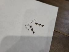 Brand New 10K White Gold Amethyst Earrings For Sale - Photo 3