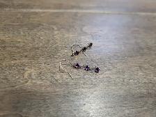 Brand New 10K White Gold Amethyst Earrings For Sale - Photo 4