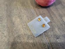 Brand New 14K Yellow Gold Citrine Earrings For Sale - Photo 3