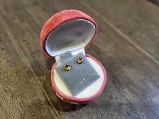 Brand New 14K Yellow Gold Citrine Earrings For Sale - Photo 6