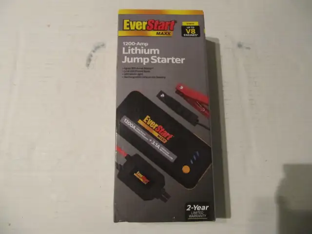 Everstart Maxx 1200A Lithium Jump Starter  3.1A USB Power NIB