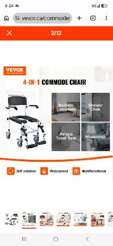 Wheelchair commode 4 in 1 - Photo 6