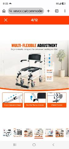 Wheelchair commode 4 in 1 - Photo 8
