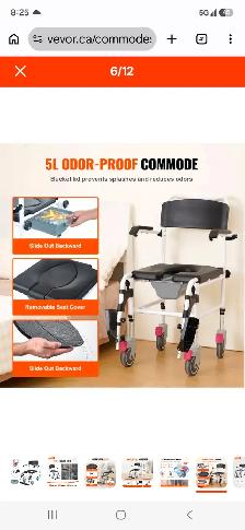 Wheelchair commode 4 in 1 - Photo 10