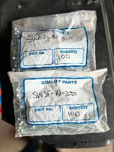 2 BAGS OF 100 EA OF 3 1/2 'DECK SCREWS
