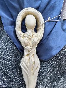BEAUTIFUL ICONIC PAIR of early 2000s Ceramic Goddess Statues! - Photo 5